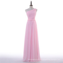 Aoliweiya neue Standard-Größe Chiffon rosa Brautjungfer Kleid